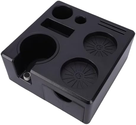 Drawer Design Coffee Tamping Station, Silicone Coffee Tamper Mat, Multifunctional Storage Organizer for Machine Accessories & Barista Tools - Image 2