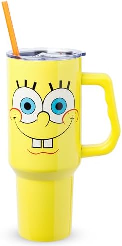 Silver Buffalo Spongebob Squarepants, Stainless Steel Tumbler, 40oz by SilverBuffalo