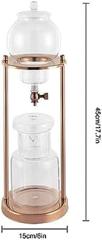 Gold Iced Coffee Dripper Cold Brew Drip Coffee Machine Ice Coffee Dripper 600ml - Image 2