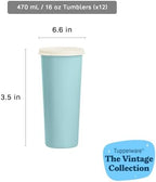 Tupperware Tumbler Set in Multicolor, 12 Count, Dishwasher Safe and BPA Free (12 Tumblers, 12 Lids, 16 fl oz each) - Image 3