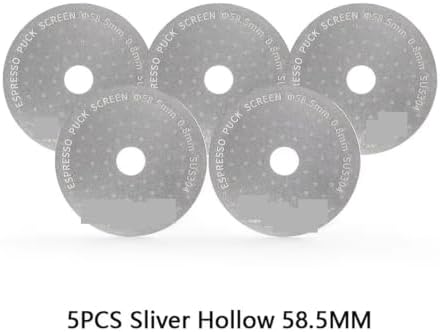 Coating Espresso Puck Screen 51/53/58.5mm Reusable Metal Filter 0.8mm Thickness Lower Shower Screen(5pcs H 58.5mm) - Image 2