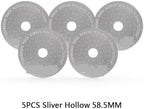 Coating Espresso Puck Screen 51/53/58.5mm Reusable Metal Filter 0.8mm Thickness Lower Shower Screen(5pcs H 58.5mm) - Image 2