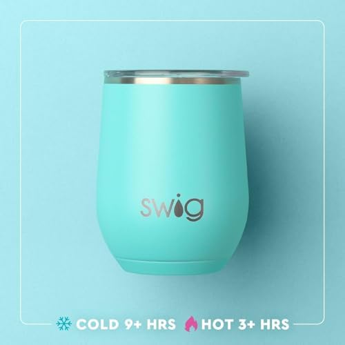 Swig Life 12oz Insulated Wine Tumbler with Lid, Teacher Life - Image 3