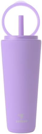 REDUCE Halo 32 oz Stainless Steel Vacuum Insulated Tumbler - Spill Proof Travel Mug with Flip Handle Lid - Keeps Drinks Cold for 32 Hrs - Dishwasher Safe - Cupholder Friendly - Purple Punch by Reduce