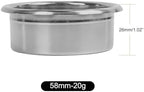 Precision High Extraction Espresso Filter Basket -Clockwork, Stainless Steel Filter Basket For Bottomless Portafilter(Silver 58MM (20g)) - Image 2