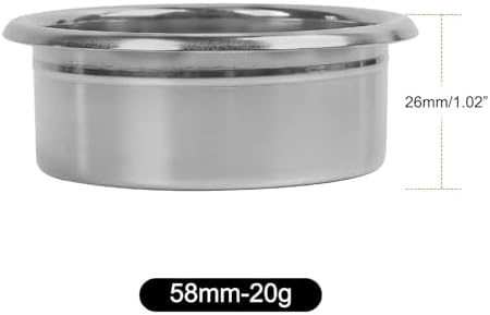 Precision High Extraction Espresso Filter Basket -Clockwork, Stainless Steel Filter Basket For Bottomless Portafilter(Silver 58MM (20g)) - Image 2
