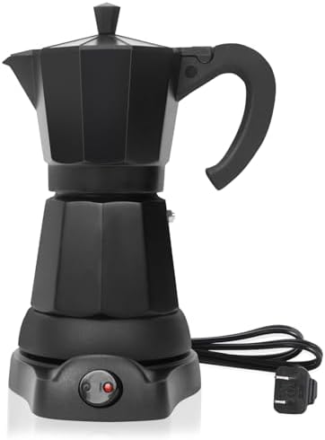 LAOION 6 Cup Electric Moka Pot, 300ml Portable Espresso Maker by LAOION