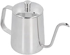 600ml 304 Stainless Steel Coffee Kettle Pour Over Coffee Pot for Home Kitchen Coffeemaker Carafes by Aqur2020