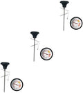 Garneck 3sets Stainless Steel Meat Thermometer and Drink Thermometer Clip and Silicone Sleeve Accurate for BBQ Cooking and Beverages for Steak Water and Measurements by GARNECK
