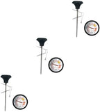 Garneck 3sets Stainless Steel Meat Thermometer and Drink Thermometer Clip and Silicone Sleeve Accurate for BBQ Cooking and Beverages for Steak Water and Measurements by GARNECK