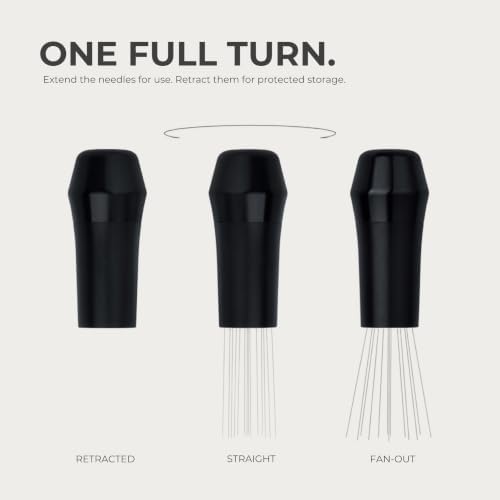Normcore WDT V4, Retractable 14-Needle Espresso Tool, Black - Image 2