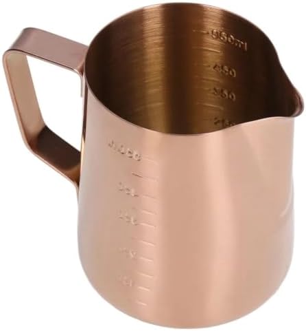 Milk Frother Cup Stainless Steel 550ML Capacity Milk Frothing Cup Stainless Steel Pitcher With Scale Steaming Latte Art - Image 5