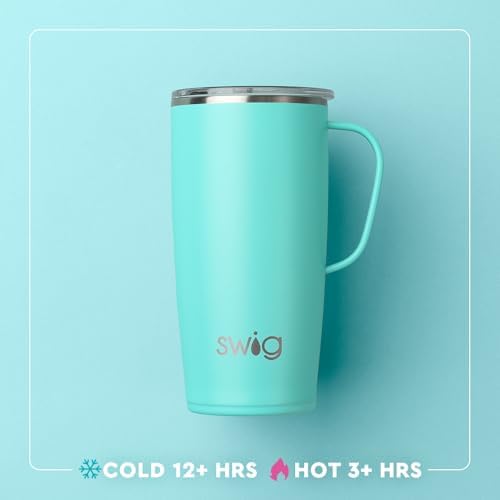 Swig Life 22oz Insulated Travel Mug with Handle & Lid, Confetti - Image 4