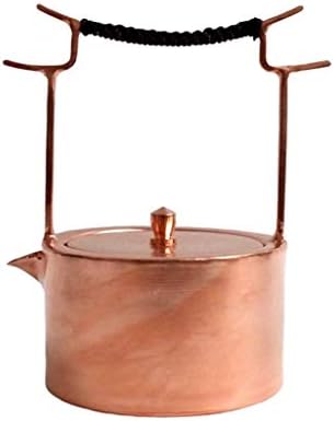 Japanese Cast Iron Tetsubin Teapot Teapots Cast Iron Double Hook Cook Teapot Pure Copper Thick Handmade Pot Cover Tea Pot Copper Tea Pots Tea Set Tea Accessories by Unknown