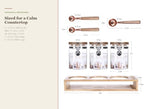 Airtight 27oz Glass Tea Jar Set with Bamboo Rack and Scoops, 3 Pack - Image 2