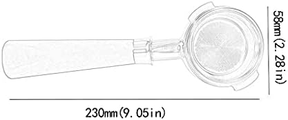 Bottomless Naked Portafilter Compatible 58mm Coffee Handle Espresso Machine Bottomless Modified Handle Compatible With The Handle of Nova Slanted Ear Coffee Maker Espresso accessories (Color : C) - Image 2