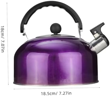 Whistling Stainless Steel Teakettle 2.5l for Gas and Electric Stovetops - Image 2