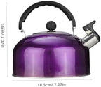 Whistling Stainless Steel Teakettle 2.5l for Gas and Electric Stovetops - Image 2