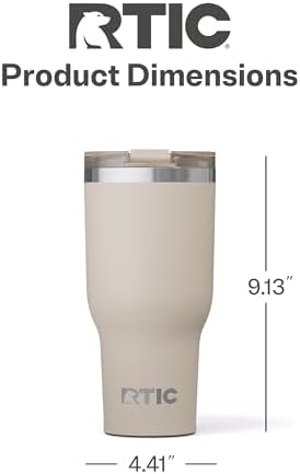 RTIC 40oz Essential Tumbler with Lid, Ceramic Lined, Beach - Image 4
