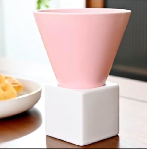 The Cone Cup Collection: Set of 6 Ceramic Cones/Same iconic sip. Meet the 3.4oz Cone Cup Set six bold cones, six square holders, one unforgettable coffee moment. Microwave & Dishwasher Safe - Image 4