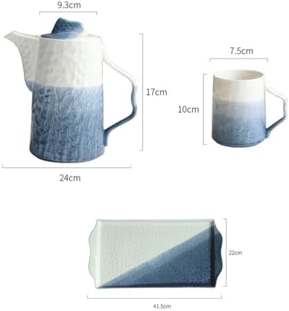 Water Pitcher Ceramic Kettle Set Household Heat-Resistant Tea Cup Set Living Room Cold Kettle Tea Set Water Cup Water Jug - Image 2