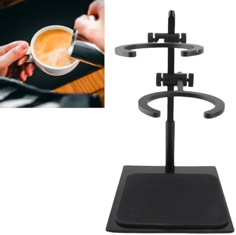 Pwshymi Pour Over Coffee Dripper Stand Convenient Double Layer Dripper Station for Hand Brewing, Glass Coffee Pot Cup Set for Making - Image 4