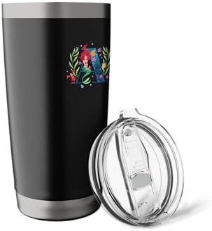 Disney Princess Alphabet Monogram Mermaid Letter A for Ariel Stainless Steel Insulated Tumbler - Image 5