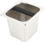 Stainless Steel Knock Box with Protective Rubber Bar, Deep Bowl Design for Large Capacity, Ideal for Household and Professional Use (Large) - Image 3
