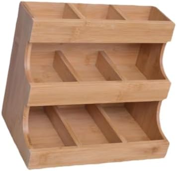 3-Tier Wood Tea Bag Organizer, Countertop Tea and Coffee Pod Storage Rack for Kitchen Pantry and Office - Image 7