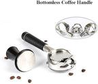 Hollowed Out 58mm Bottomless Portafilter，Compatible For Gaggia，Espresso Machine Barista Accessory(C red wood) - Image 4