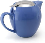 ZERO JAPAN Blueberry Ceramic Teapot, Blue with Violet Undertone, Japanese Teapot with Stainless Steel Lid and Removable Infuser, Made in Mino Japan, 19.6 oz - Image 2