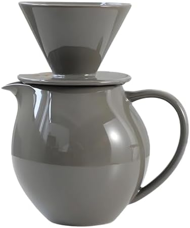 Elegant Ceramic Pours Over Coffee Maker Set with Dripper and 830ml Pots for Home Offices and Cafes Restaurant - Image 4