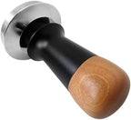 Spring-Loaded Tamper V4 53.3mm for Breville Sage 54mm Portafilters - Titanium PVD Flat Base, Interchangeable Springs, Walnut Handle - Image 2