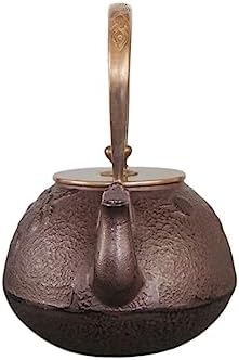 Tea Kettle Teapot Cast Iron Teapot Capacity 1.25 L Large Cast Iron Teapot Kettle Stovetop Safe,Tetsubin Coated Teaware - Image 2