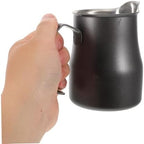 OSALADI 2pcs Stainless Steel Frothing Pitcher for Espresso Embossed Design Precision Pouring for Latte Art for Home Professional - Image 3