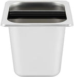 Restaurantware Espresso Knock Box - 1 Case - 6" Inch Deep Stainless Steel Basin Coffee Ground Bin - Removable Knock Bar With Non-Slip Base, Silver Coffee Puck Container For Home Barista Use - Image 2