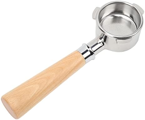 Bottomless Portafilter 8 Series Handle 54Mm Stainless Steel 870 Coffee 880 Stainless Steel and Wood Brewing Coffee Brew Coffee Brewed Coffee Machine replacement Parts (Beech) by AYNEFY