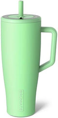 BrüMate Era 40 oz Tumbler with Handle and Straw | 100% Leakproof Insulated Water Bottle Tumbler with Lid and Flexible SoftSip Straw | Made of Stainless Steel | Cup Holder Friendly | 40oz (Kiwi) by Br%C3%BCMate