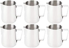 Milk Frothing Pitcher Stainless Steel Milk Steaming Pitcher for Espresso Machine Latte Art (Set of 6) 20-Ounce by Unknown