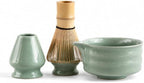 Matcha Tea Set with Bowl, Bamboo Whisk & Stand for Japanese Tea Ceremony by Unknown