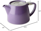 FORLIFE Stump Teapot with SLS Lid and Infuser, 18-Ounce, Purple - Image 4