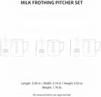 Milk Frothing Pitcher Set with Latte Art Molds, Needle, and Powder Shaker for Home Espresso - Image 7