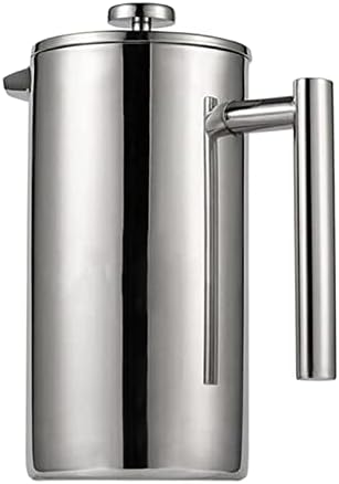 Stainless Steel French Press Coffee Maker with Double Insulated Walls - Hot Coffee for Longer - 1L Capacity - Great for Home or Camping - 1000ml - Image 3