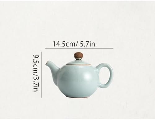 Tea Pots For Loose Tea Ru Kiln Teapot, Handmade Teapot, Chinese Single Teapot, Ceramic Teapot Tea Infuser Pot - Image 2