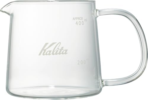 Kalita Jug400#31276 Coffee Server, Heat Resistant Glass, 13.5 fl oz (400 ml), Microwave Safe, Coffee Beaker, Cafe, Stylish by Kalita