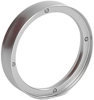 Dosing Ring 51mm 53mm 58mm Magnetic Espresso Powder Funnel Compatible with Delonghi Breville Portafilter Coffee Accessories Barista Tools(53mm Silver) by Unknown