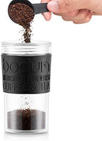 Bodum Insulated 11102-01s Piston Cup with Hinged Lid, 0.35 Litre, Black, Transparent, Plastic, 8.9 cm - Image 3