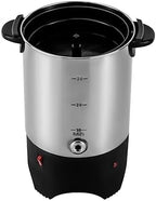175Oz Coffee Carafe Stainless Steel, Fast-Heating 1kW w/Reusable Filter, Anti-Scald Handles & Auto Shut-Off, Large Hot Water Carafe Cocoa Dispenser for Events Catering Office Party - Image 4