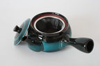 Mino ware Japanese Pottery Teapot Kyusu Aurora Ever Green with Infuser made in Japan (Japan Import) SYK005 (Ever Green) - Image 6