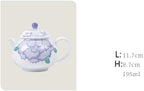 Tea Kettle Hand-Painted Purple Peony Teapot Ceramic Teapot Kung Fu Tea Set Teacup Ceramic Tea Infuser - Image 2